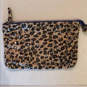 Zara Leopard Print Clutch